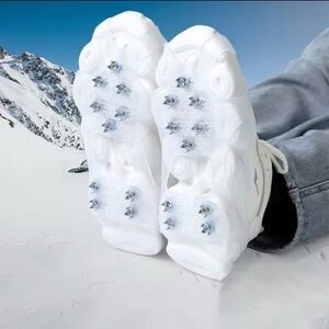 Anti-slip Ice Cleat Shoe Covers sz L